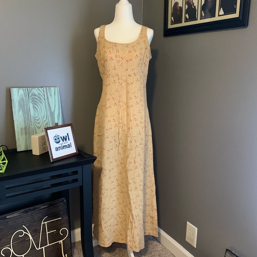 🦉/ Light Yellow Summer Maxi Dress by Jacob Sz 9